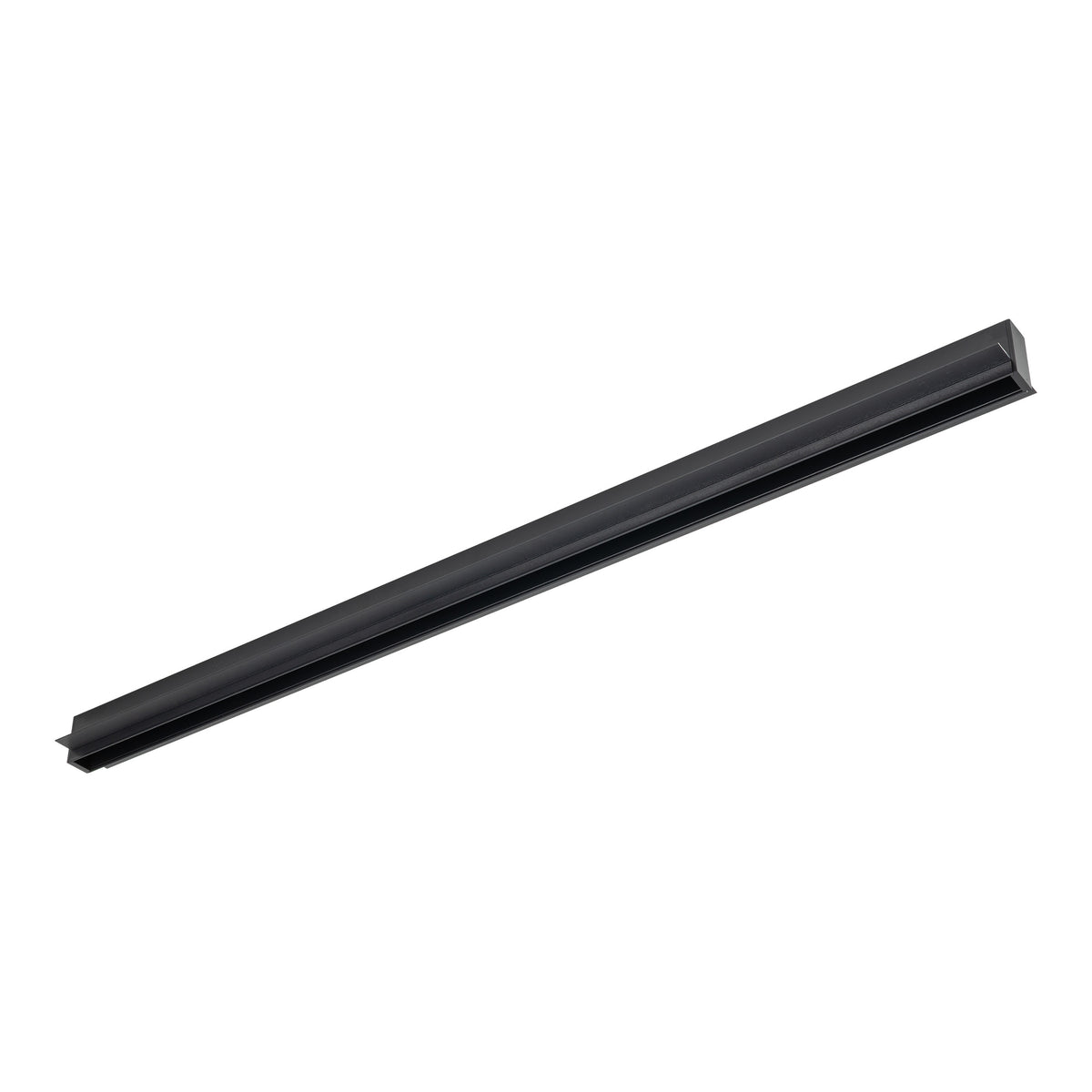 Șină Magnetic Easy încastrată din aluminiu, negru, 1 m