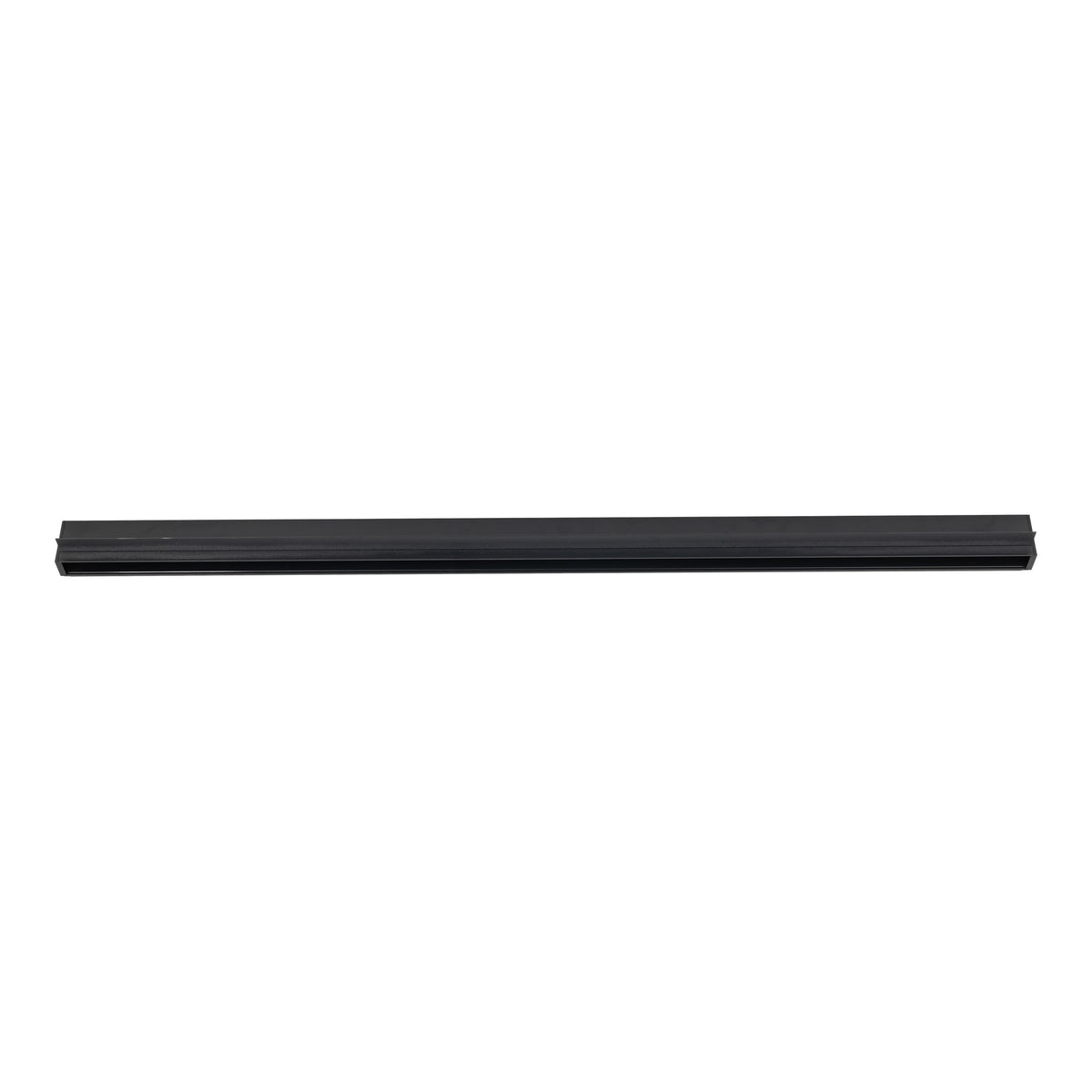 Șină Magnetic Easy încastrată din aluminiu, negru, 1 m