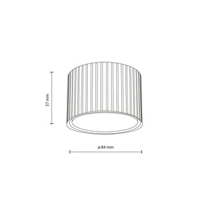 Spot Ferro din aluminiu, negru