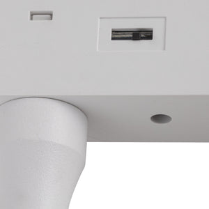 Spot pentru șină magnetică Magnetic Easy Spot din aluminiu, alb