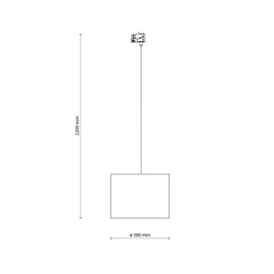 Spot pentru șină Tracer 380 cu 3 circuite, negru, 10 W