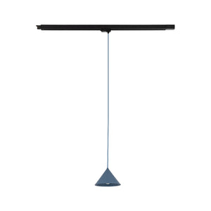 Spot pentru șină Tracer Cono cu 3 circuite, bleumarin, 15 W