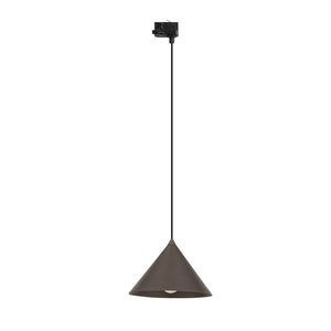 Spot pentru șină Tracer Cono cu 3 circuite, maro, 15 W