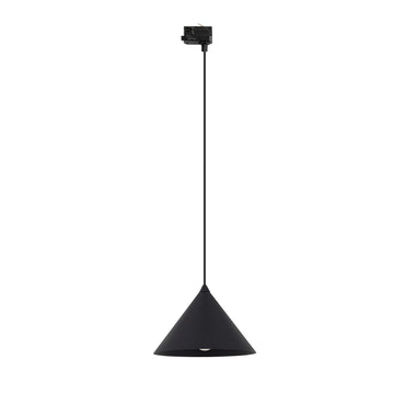 Spot pentru șină Tracer Cono cu 3 circuite, negru