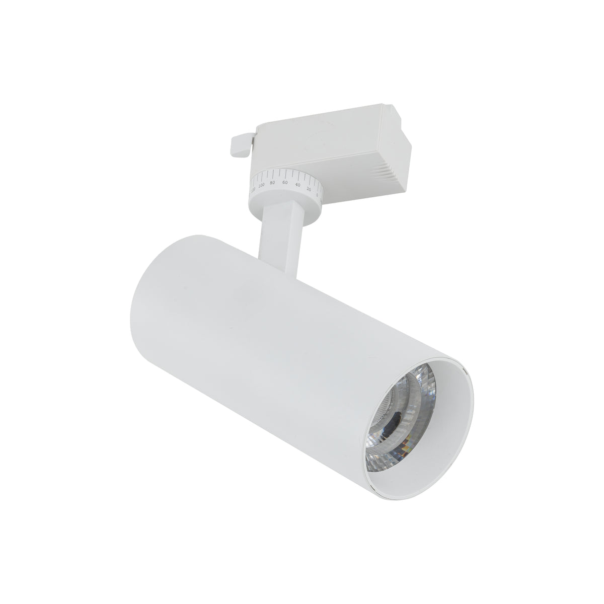 Spot pentru șină Tracer cu lumină reglabilă din metal, alb, 20 W