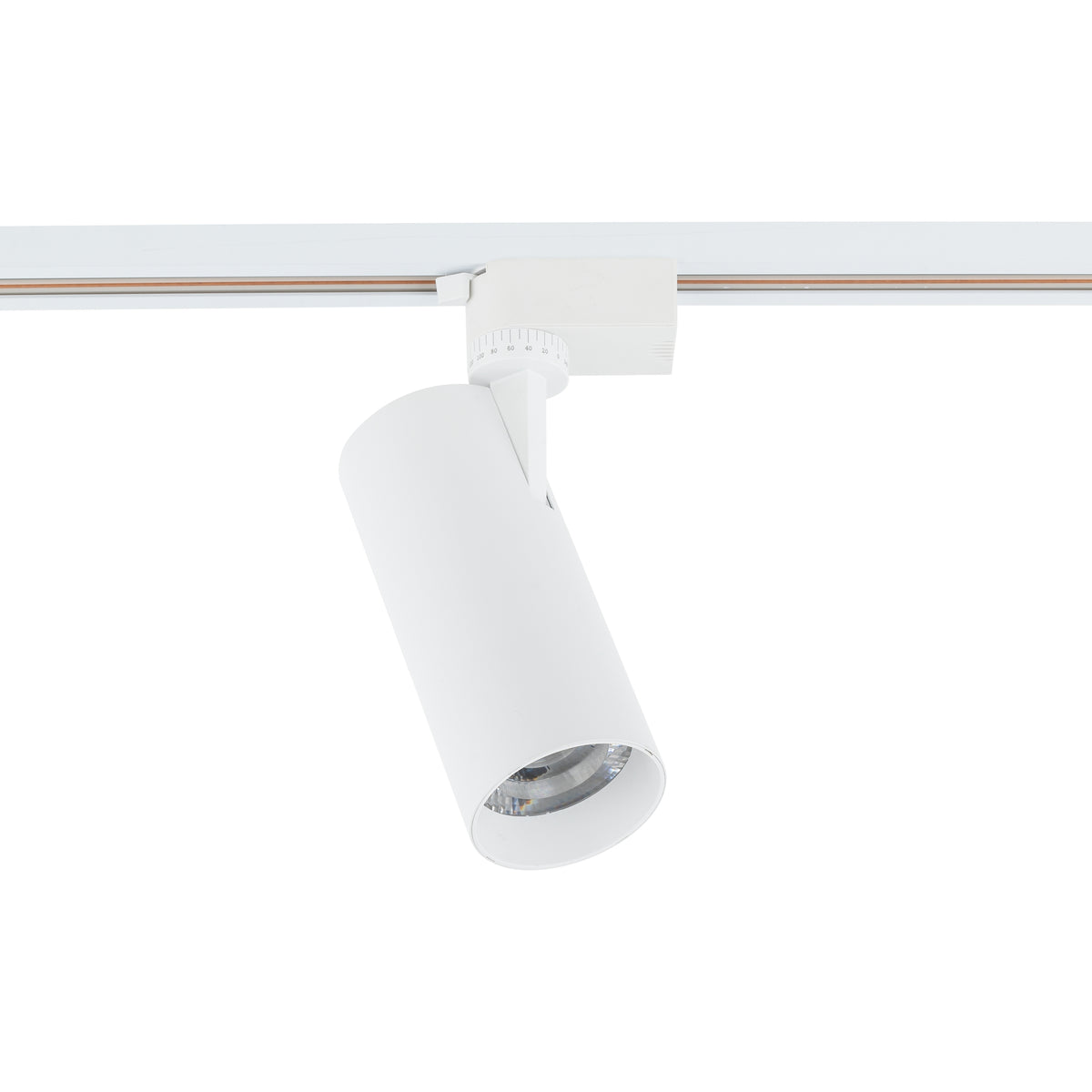Spot pentru șină Tracer cu lumină reglabilă din metal, alb, 20 W