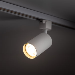 Spot pentru șină Tracer din metal, alb, Lungime 110 mm, lățime 125 mm
