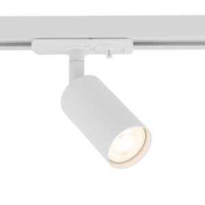 Spot pentru șină Tracer (MR11) din aluminiu, alb