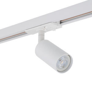 Spot pentru șină Tracer (MR11) din aluminiu, alb