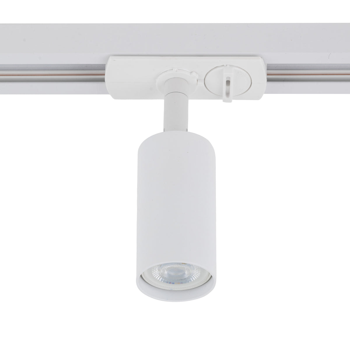 Spot pentru șină Tracer (MR11) din aluminiu, alb