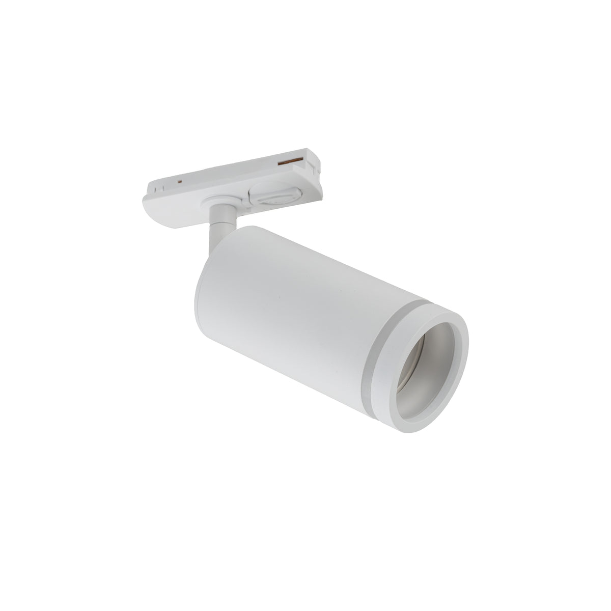 Spot pentru șină Tracer Ring Slim din metal, alb