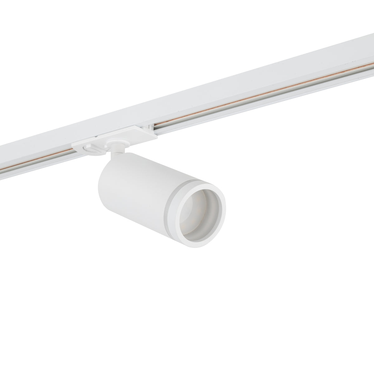 Spot pentru șină Tracer Ring Slim din metal, alb