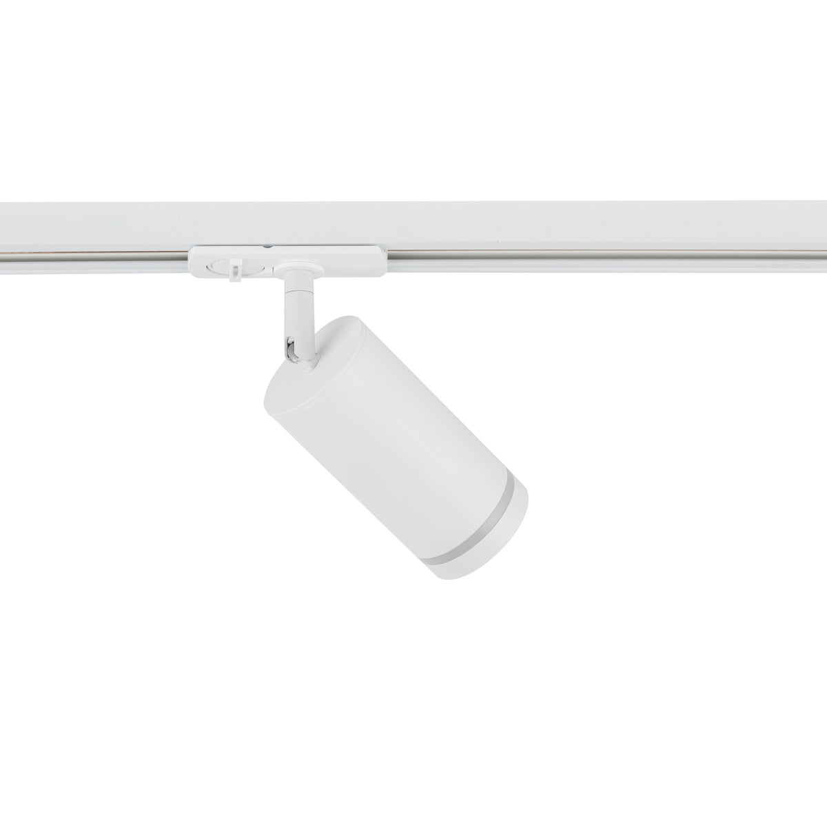 Spot pentru șină Tracer Ring Slim din metal, alb