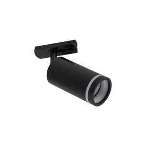 Spot pentru șină Tracer Ring Slim din metal, negru