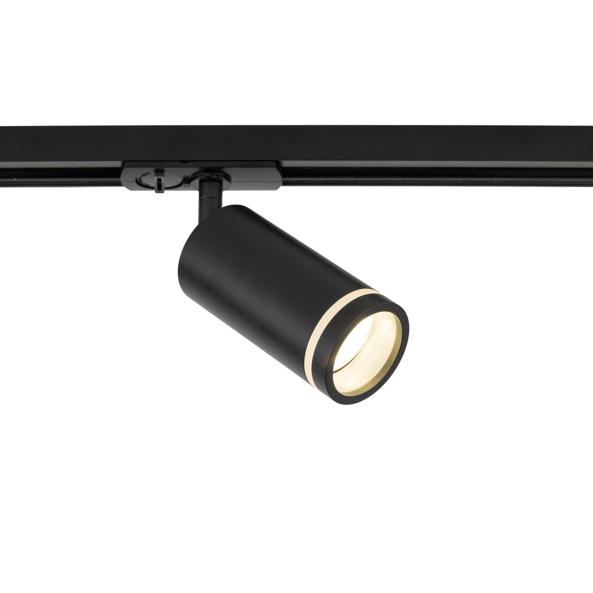 Spot pentru șină Tracer Ring Slim din metal, negru