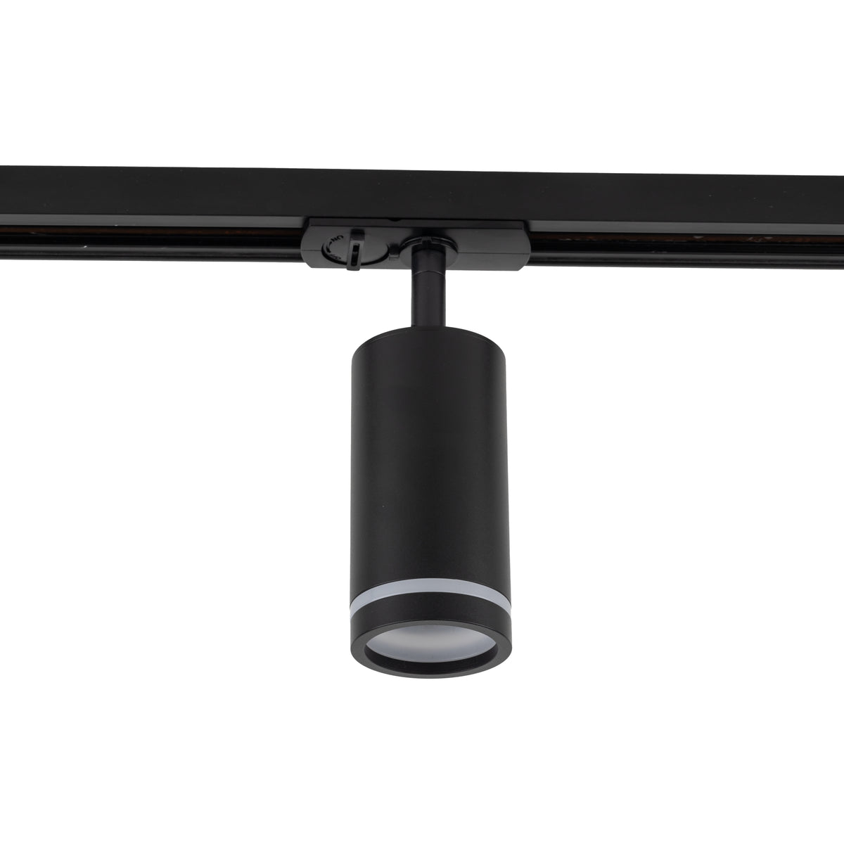 Spot pentru șină Tracer Ring Slim din metal, negru