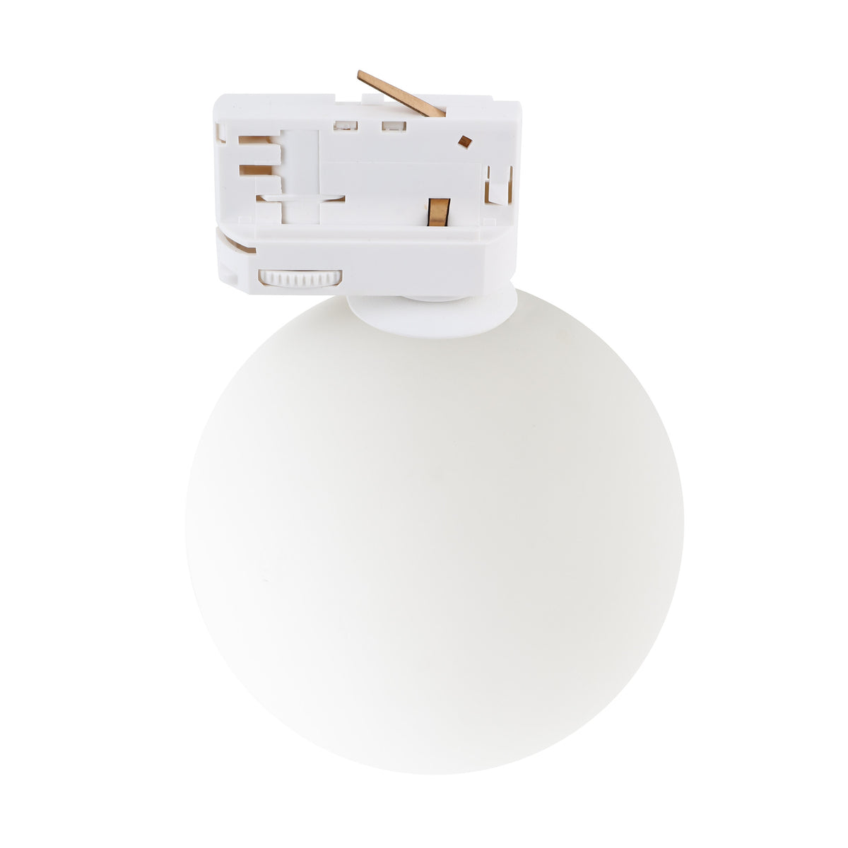 Spot pentru șină Tracer sticlă cu 3 circuite, alb, Înălțime 170 mm