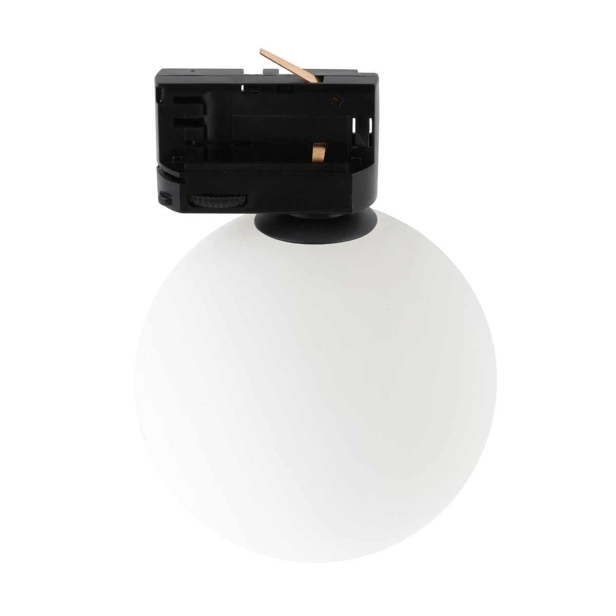 Spot pentru șină Tracer sticlă cu 3 circuite, negru alb, Înălțime 170 mm
