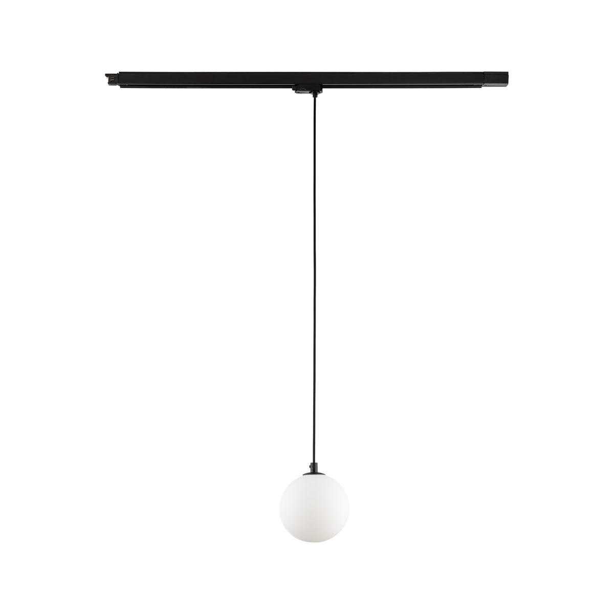 Spot pentru șină Tracer sticlă cu 3 circuite, negru alb, Înălțime 2050 mm