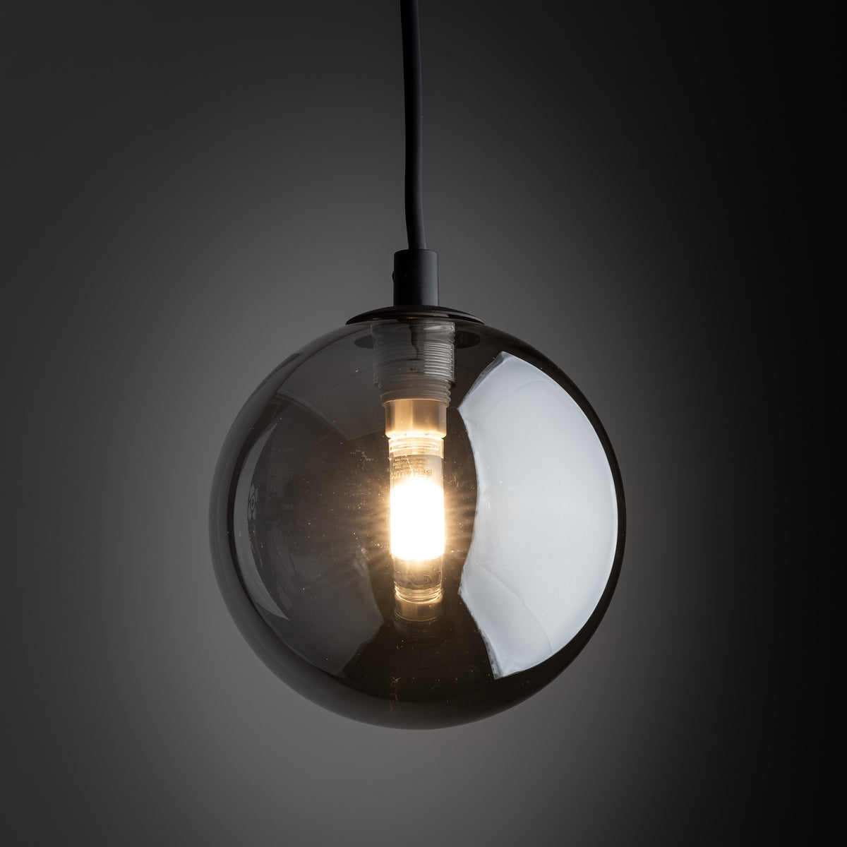 Spot pentru șină Tracer sticlă cu 3 circuite, negru grafit, Înălțime 2050 mm