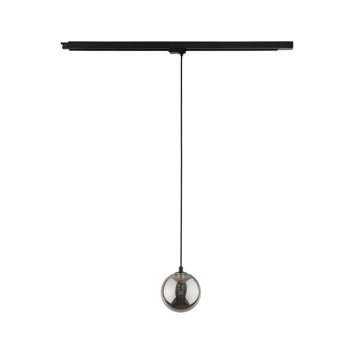 Spot pentru șină Tracer sticlă cu 3 circuite, negru grafit, Înălțime 2050 mm