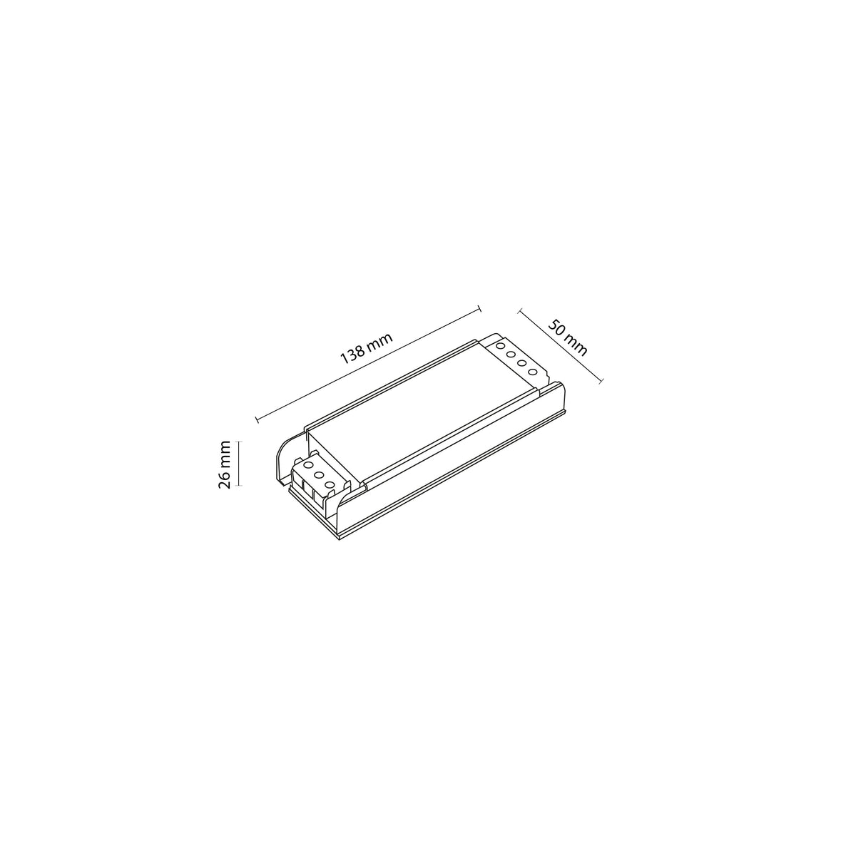 Sursă de alimentare Magnetic Easy 48V, 138 × 50 × 26 mm
