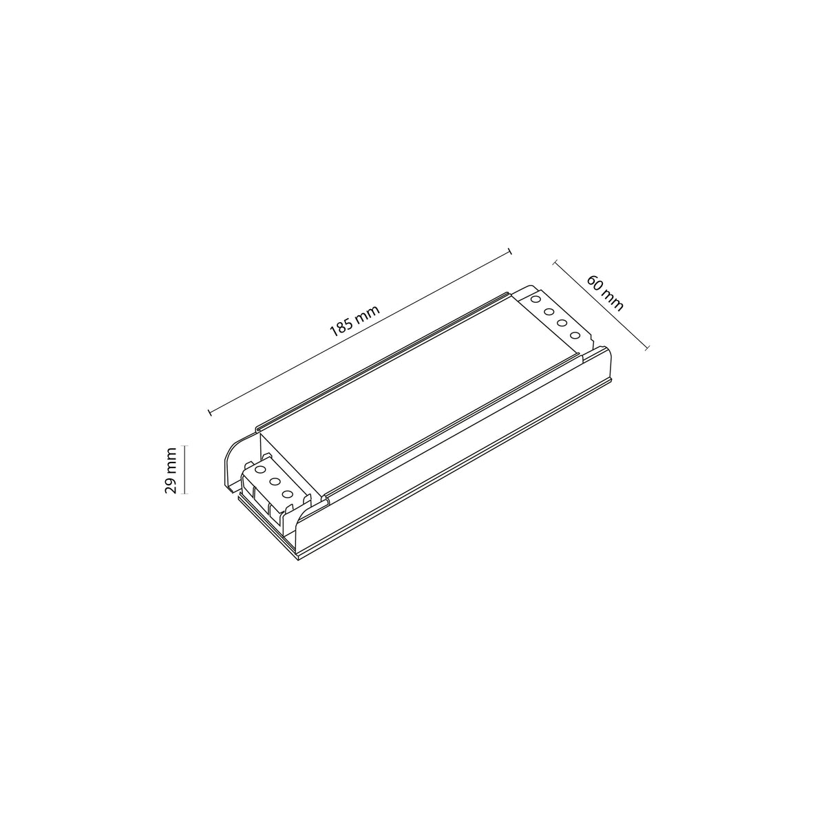 Sursă de alimentare Magnetic Easy 48V, 185 × 60 × 29 mm