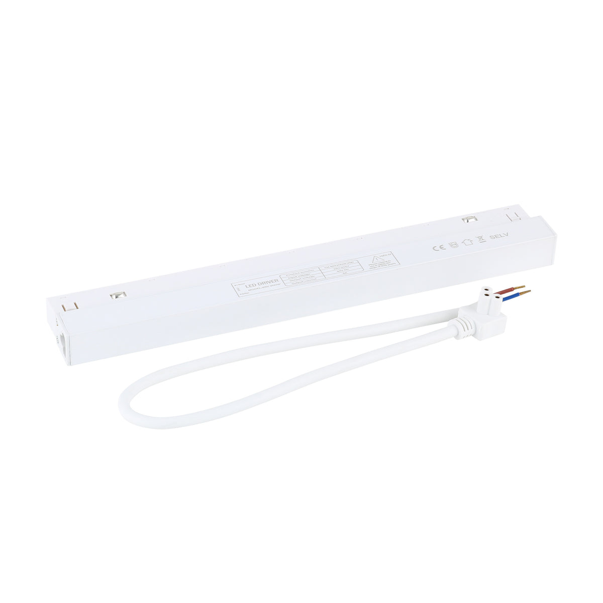Sursă de alimentare Magnetic Easy cu montaj în șină, alb, 320 × 23 × 45 mm