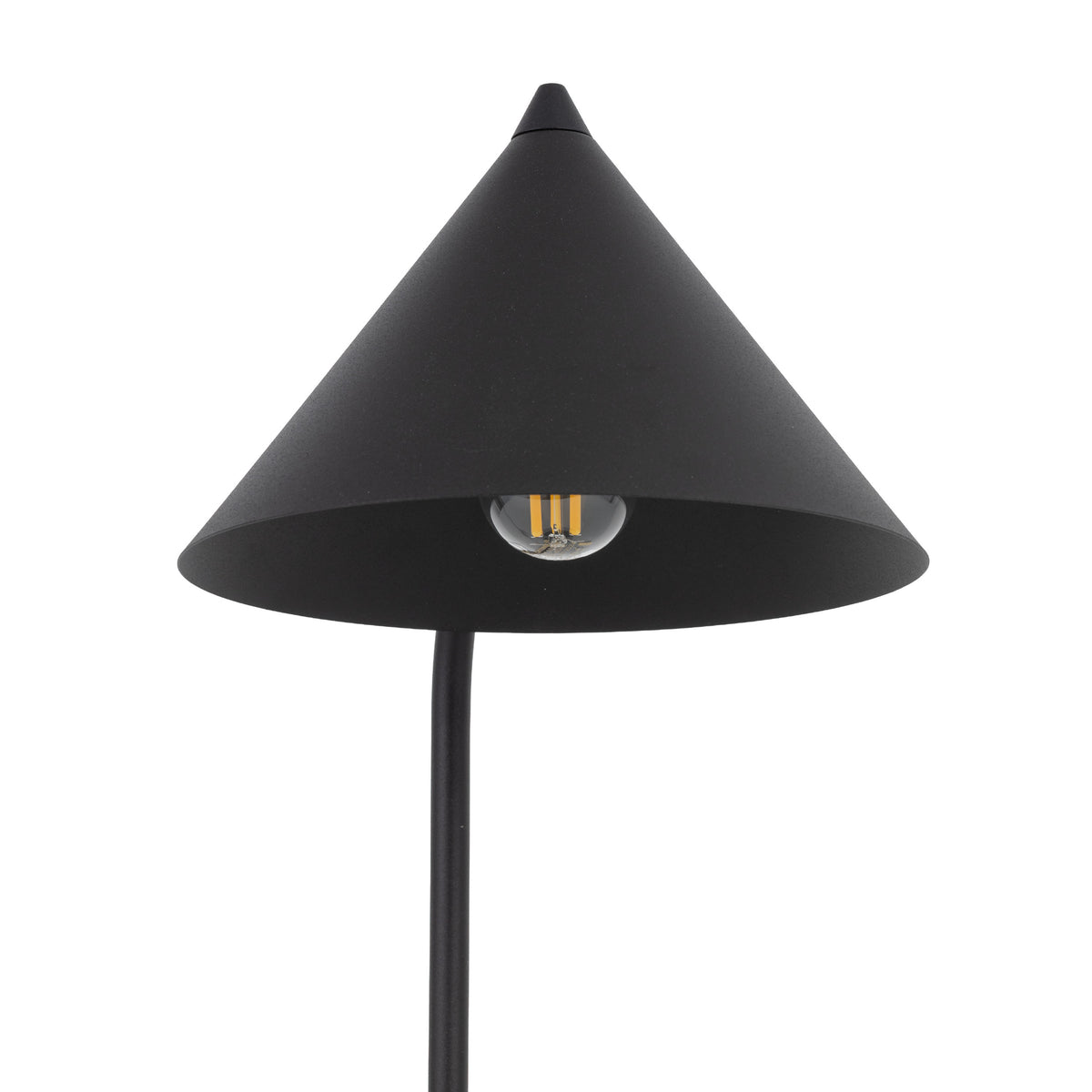 Veioză Cono din metal, negru
